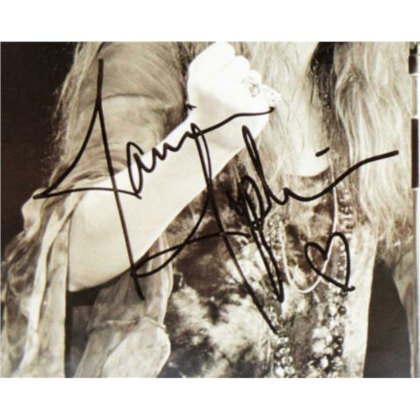 Janis Joplin signed photo