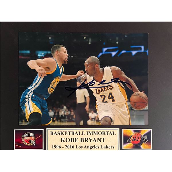 Kobe Bryant signed photo