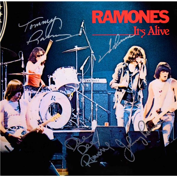 Ramones signed Itâ€™s Alive album