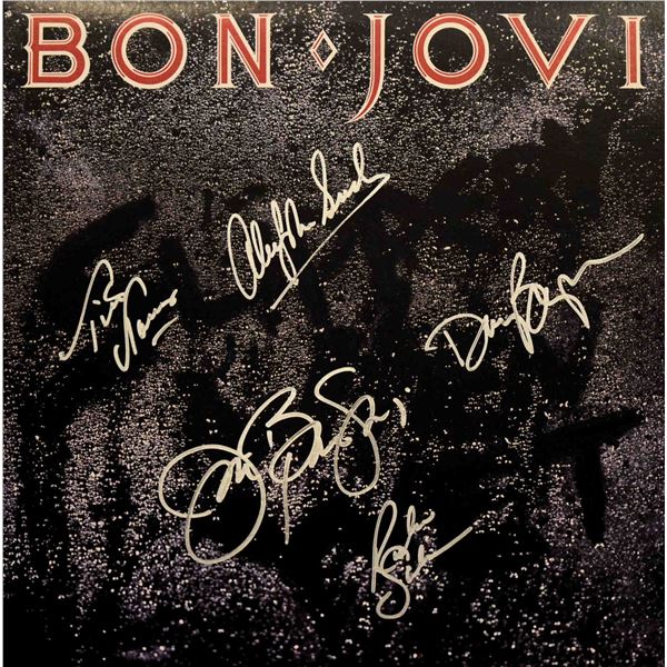 Bon Jovi signed Slippery When Wet album