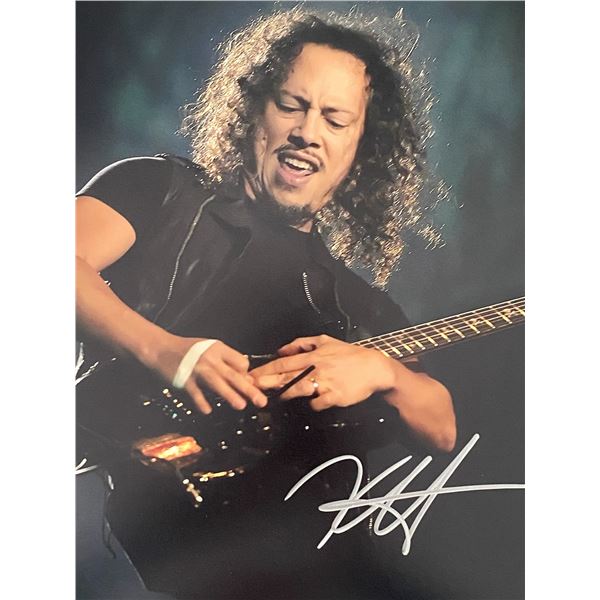 Metallica Kirk Hammett signed photo