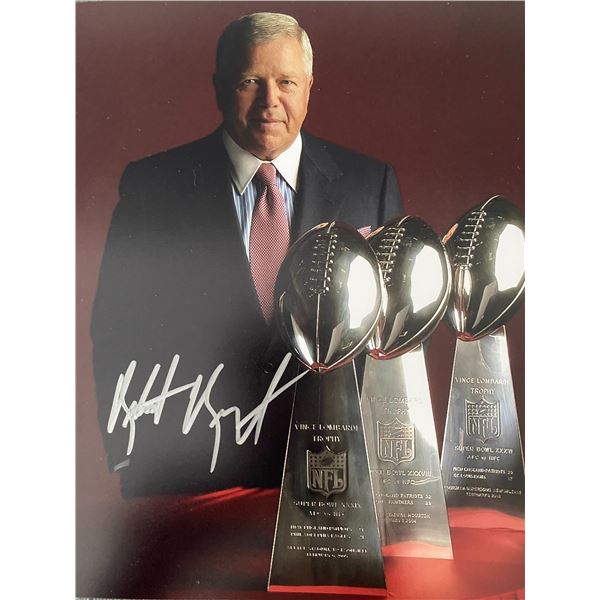 New England Patriots Owner Robert Kraft signed photo