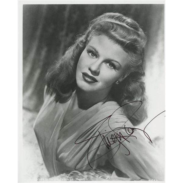 Ginger Rogers signed photo. GFA Authenticated