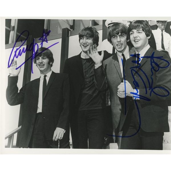 The Beatles vintage photo autographed by Paul McCartney and Ringo Starr