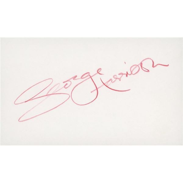 George Harrison signature cut