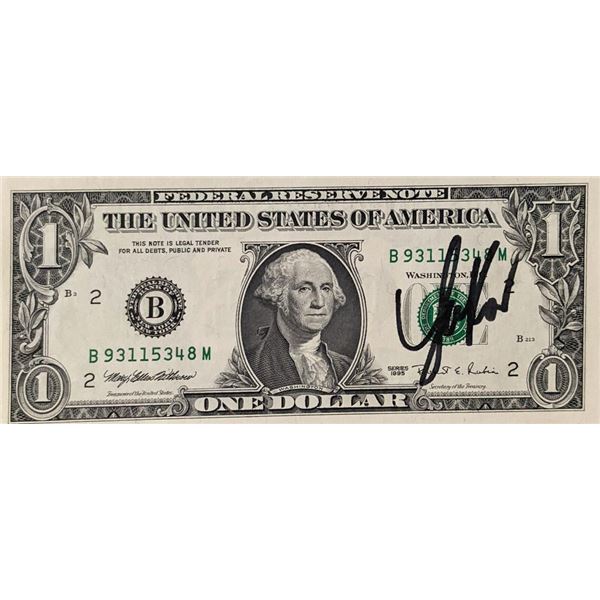 Yakov Smirnoff signed dollar bill