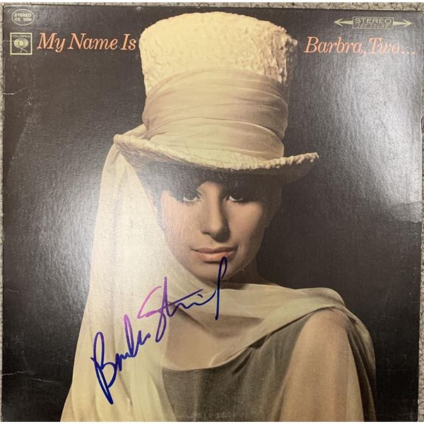 Barbara Streisand My Name Is Barbara Two signed album. GFA Authenticated