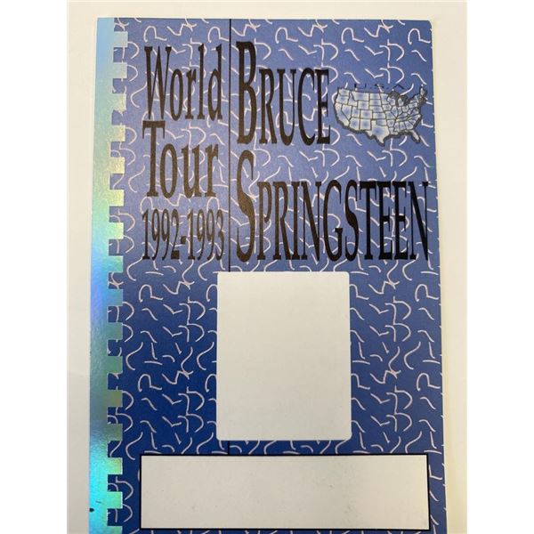 Bruce Springsteen backstage pass