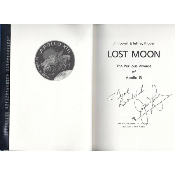 Lost Moon: The Perilous Voyage of Apollo 13 signed book
