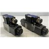 Image 2 : Lot of (2) Yuken Valves #DSG-01-2B2-D24-50 & #DSG-01-3C4-D24-50