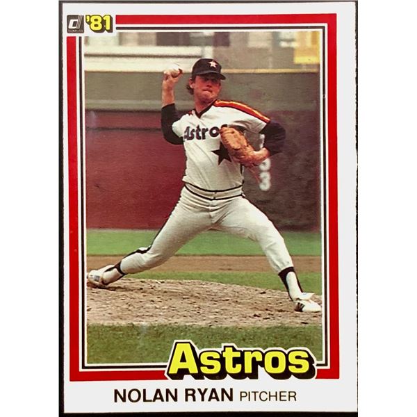 1981 DONRUSS NOLAN RYAN (HOF)