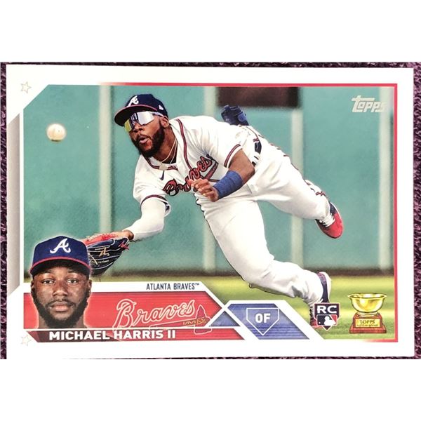 2023 TOPPS MICHAEL HARRIS ROOKIE CARD