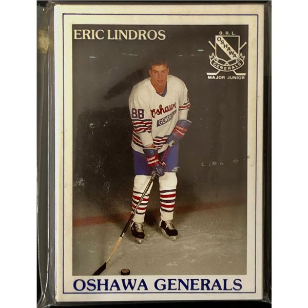 1990-91 OSHAWA GENERALS TEAM POLICE SET - ERIC LINDROS (HOF)