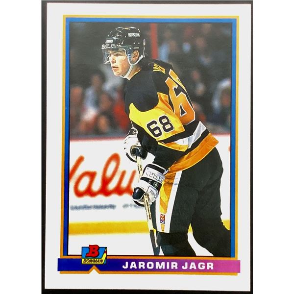 1991-92 BOWMAN JAROMIR JAGR (HOF) ROOKIE CARD