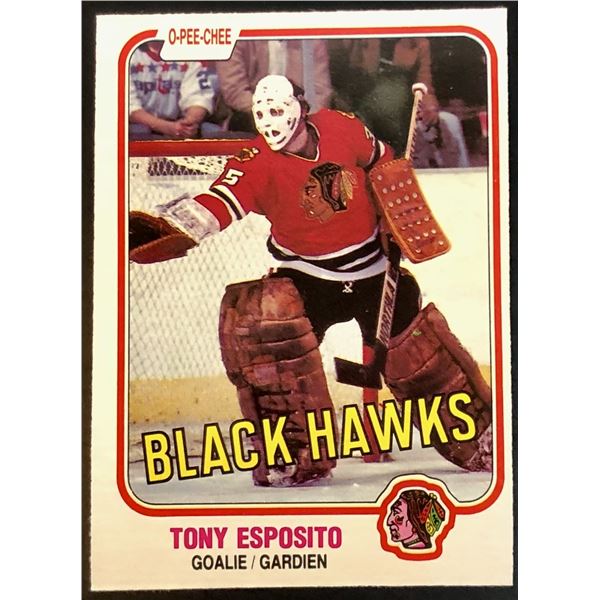 1981-82 O-PEE-CHEE TONY ESPOSITO (HOF)