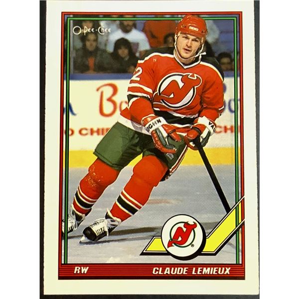 1991-92 O-PEE-CHEE CLAUDE LEMIEUX