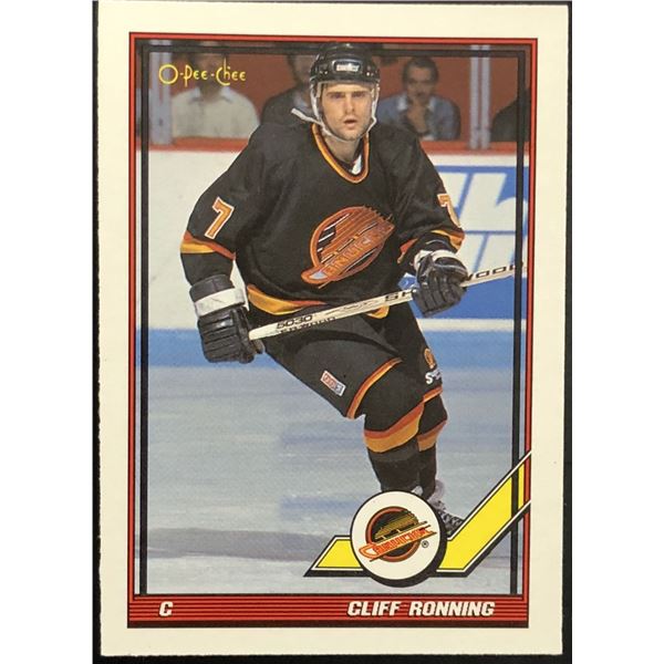 1991-92 O-PEE-CHEE CLIFF RONNING