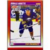1991-92 SCORE DONALD AUDETTE ROOKIE CARD