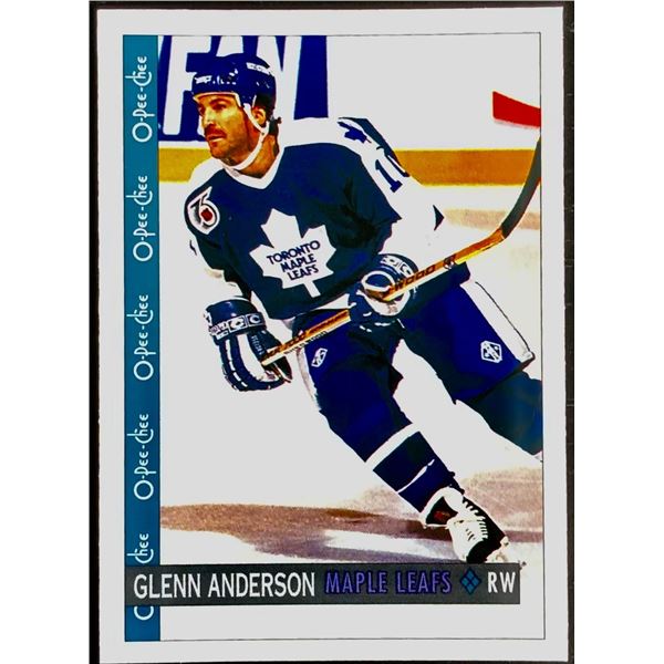 1992-93 O-PEE-CHEE GLENN ANDERSON (HOF)