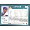 Image 2 : 2001 TOPPS PEDRO MARTINEZ (HOF)