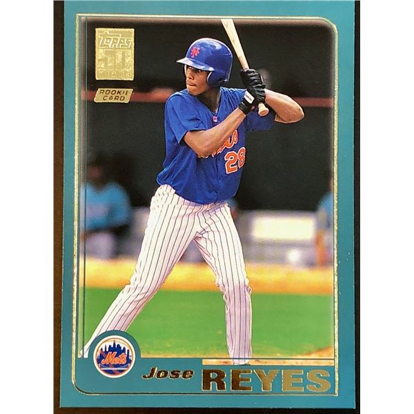 2001 TOPPS TRADED SERIES JOSE REYES ROOKIE CARD