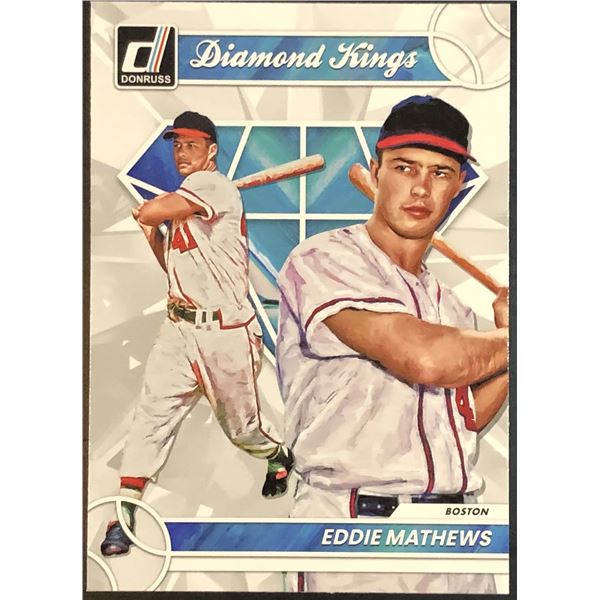2023 DONRUSS DIAMOND KINGS EDDIE MATTHEWS (HOF)