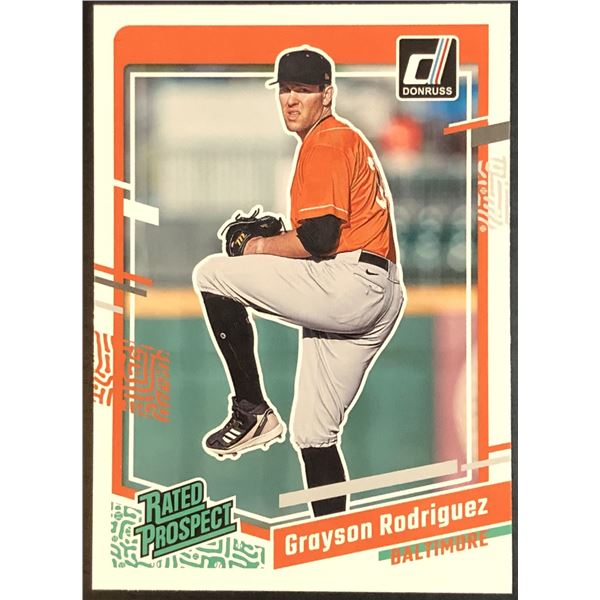 2023 DONRUSS GRAYSON RODRIGUEZ ROOKIE CARD