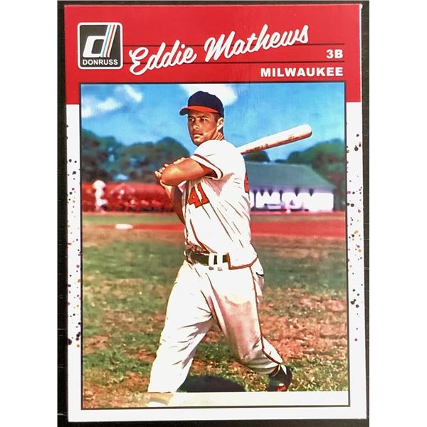 2023 DONRUSS RETRO EDDIE MATHEWS (HOF)