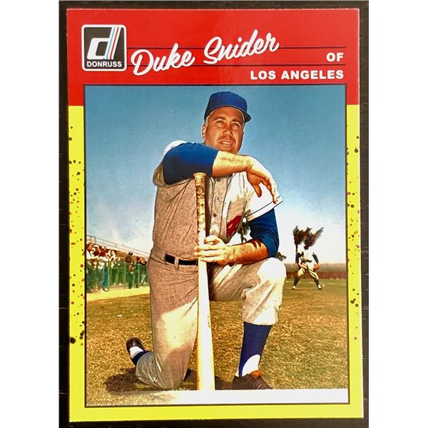 2023 DONRUSS RETRO YELLOW PARALLEL DUKE SNIDER (HOF)