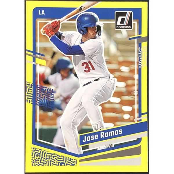 2023 DONRUSS YELLOW PARALLEL JOSE RAMOS ROOKIE CARD