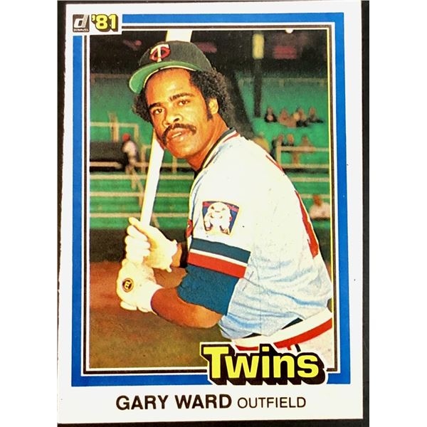 1981 DONRUSS GARY WARD ROOKIE CARD