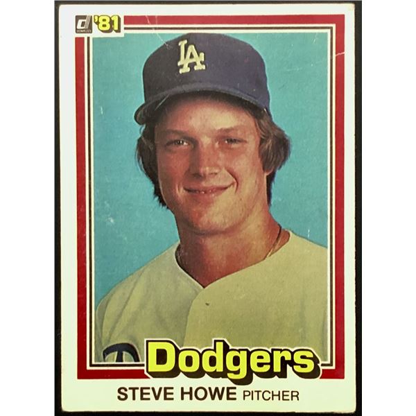 1981 DONRUSS STEVE HOWE ROOKIE CARD