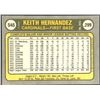 Image 2 : 1981 FLEER KEITH HERNANDEZ (HOF)