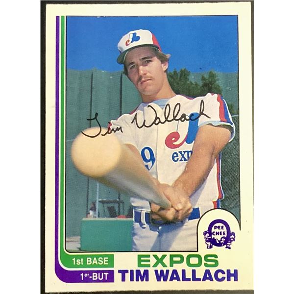 1982 O-PEE-CHEE TIM WALLACH ROOKIE CARD