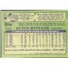 Image 2 : 1982 TOPPS BUTCH WYNEGAR ROOKIE CARD