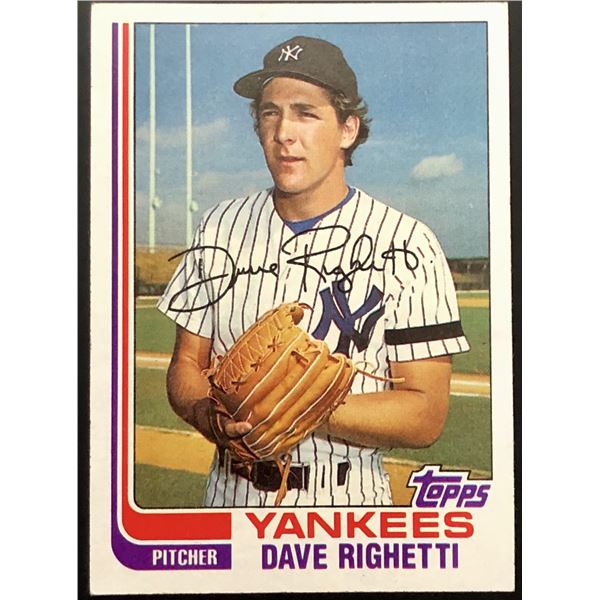 1982 TOPPS DAVE RIGHETTI