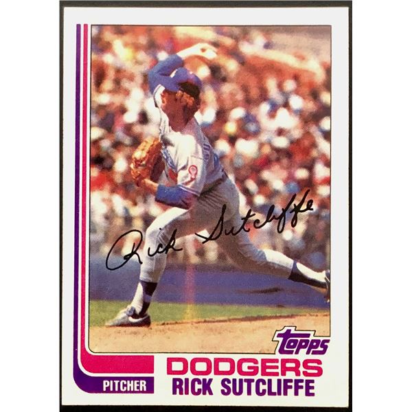 1982 TOPPS RICK SUTCLIFFE