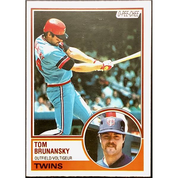 1983 O-PEE-CHEE TOM BRUNANSKY