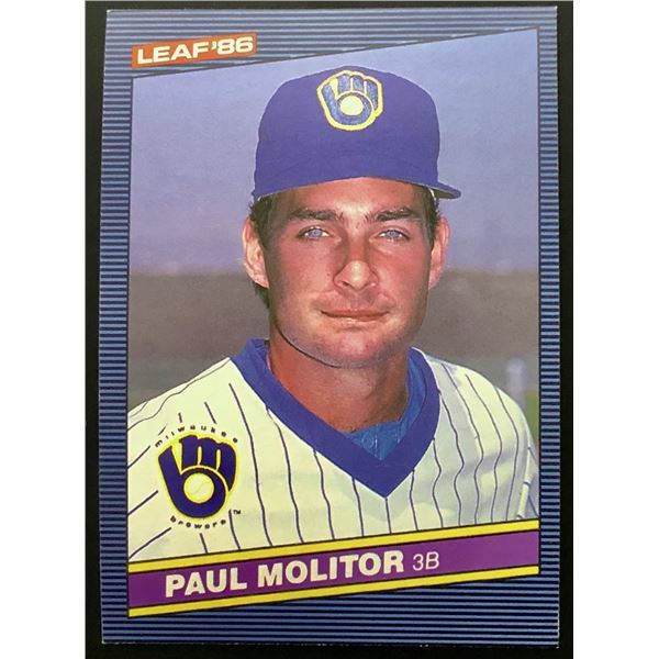 1986 LEAF PAUL MOLITOR (HOF)