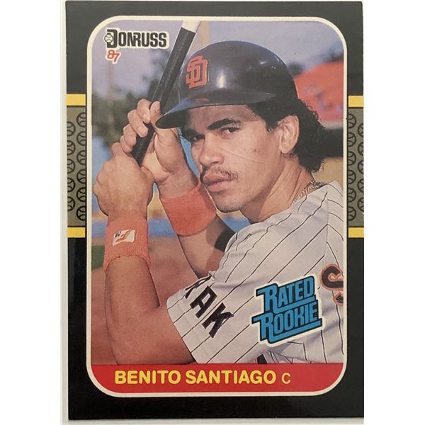 1987 DONRUSS BENITO SANTIAGO ROOKIE CARD