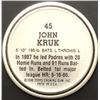 Image 2 : 1988 TOPPS BASEBALL COIN - JOHN KRUK