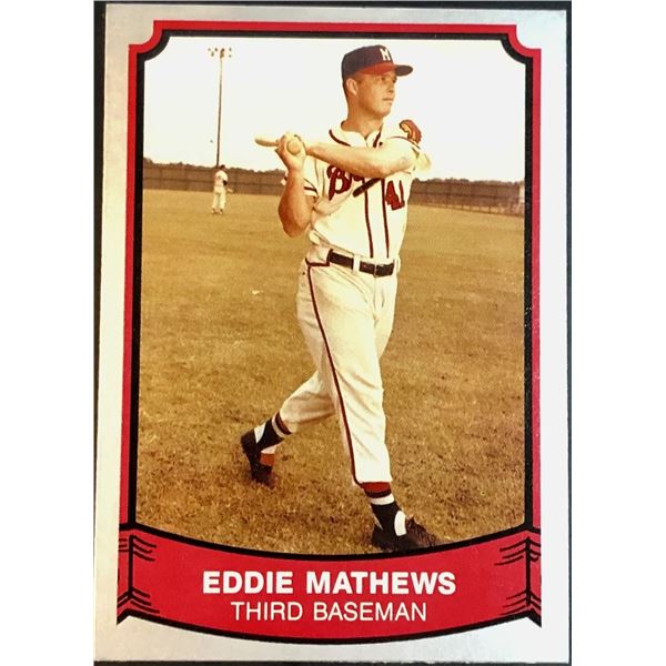 1989 PACIFIC EDDIE MATHEWS (HOF)