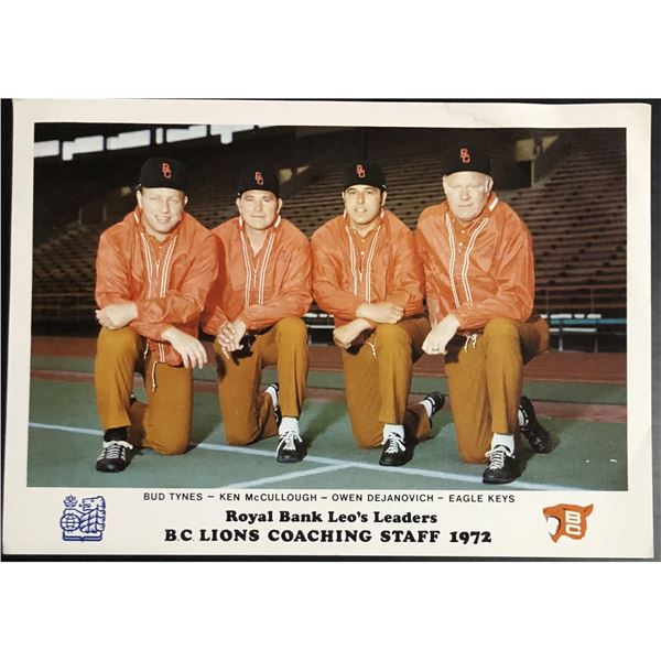 1972 CFL ROYAL BANK EAGLE KEYS (HOF)