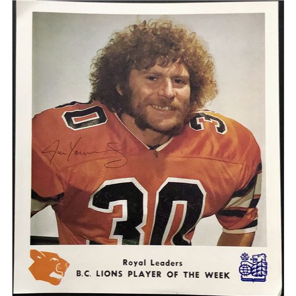 1977 CFL ROYAL BANK JIM YOUNG (HOF)