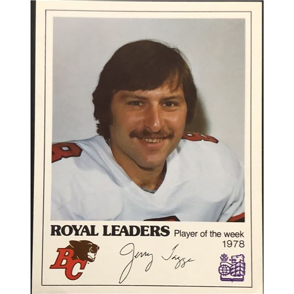 1978 CFL ROYAL BANK JERRY TAGGE