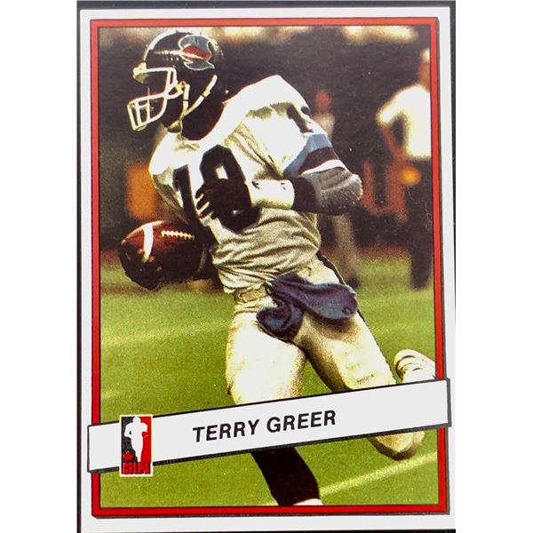 1985 JOGO CFL TERRY GREER (HOF)
