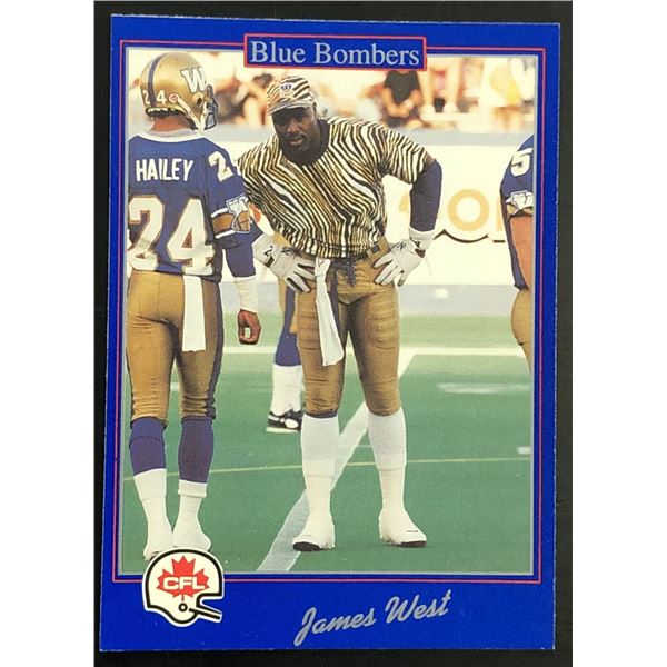 1991 JOGO CFL JAMES WEST (HOF)