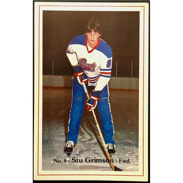 1982-83  JUNIOR CARD - STU GRIMSON