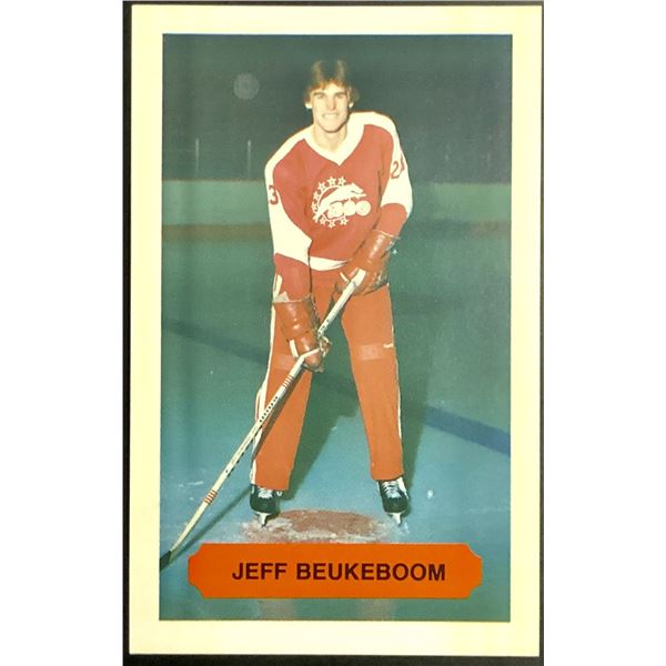 1983-84  JUNIOR CARD - JEFF BEUKEBOOM