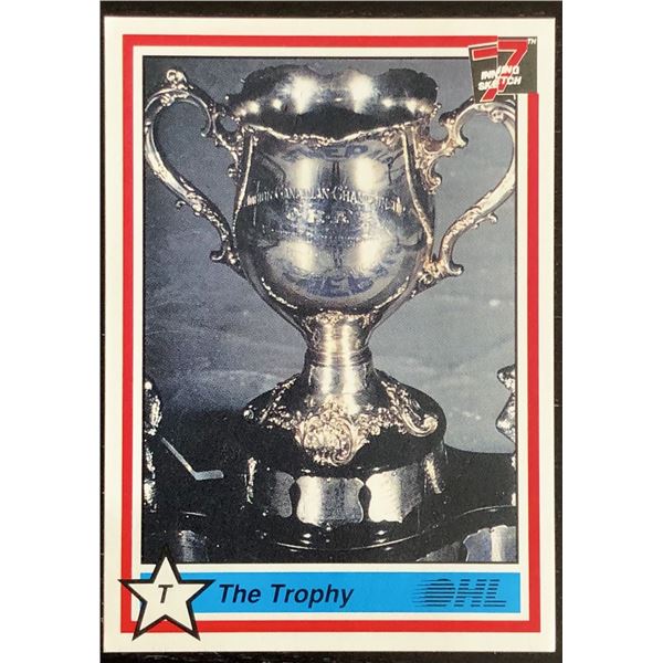 1990-91 JUNIOR HOCKEY CARD - MEMORIAL CUP TROPHY